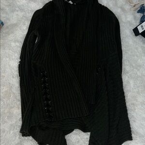 Autumn Cashmere Black Cardigan Sweater